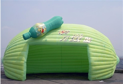 绿色充气广告帐篷