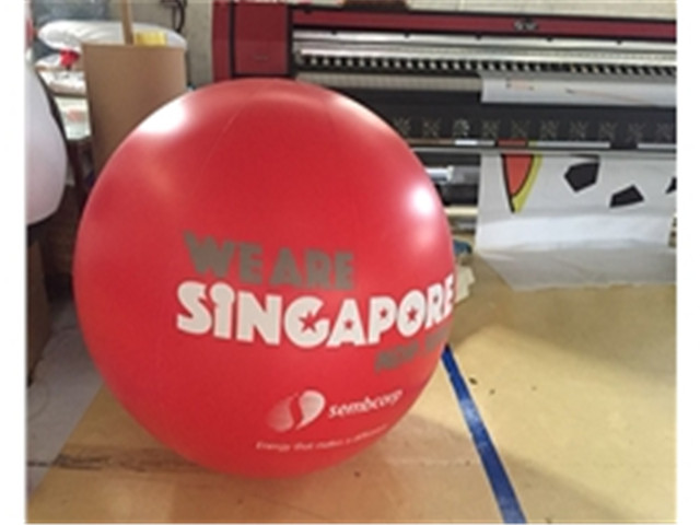 空抛球新加坡庆典球活动广告传递球