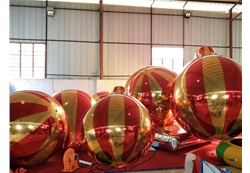 厂家直销可定制充气镜面效果热气球商场装饰热气球模型广告装饰产品可充气反射装饰球